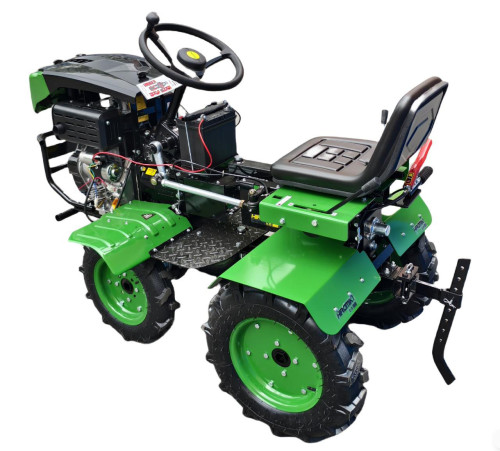 ჰირომიკი BD195E ოთხბორბლიანი სავარძლით (13 HP)